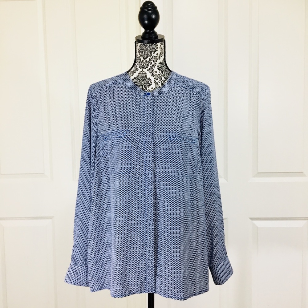 Dalia Collection Plus Geometric Print Blouse - Picture 2 of 8